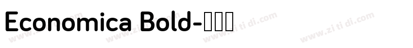 Economica Bold字体转换